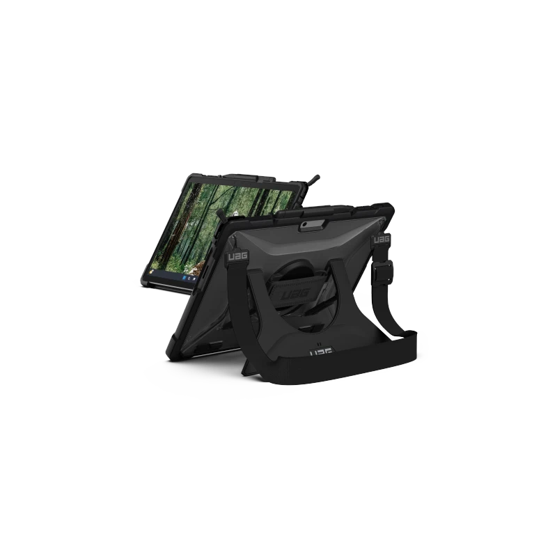 UAG Plasma-  obudowa ochronna z wbudowaną podstawką oraz paskiem na dłoń i ramię do Surface Pro 9 (ice)
