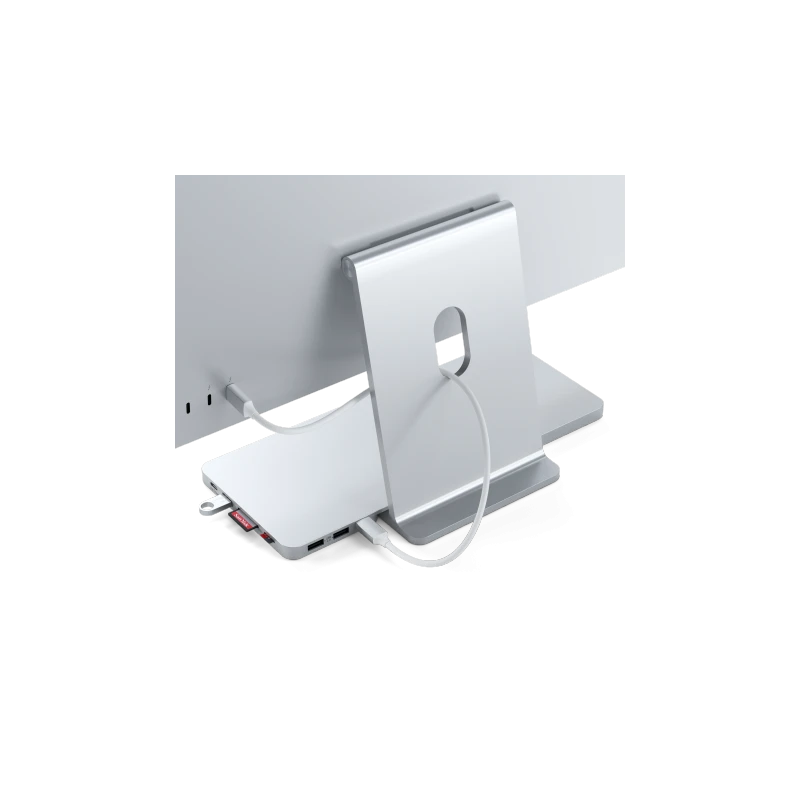 Satechi Slim Dock - stacja dokująca do iMac 24" USB-C (USB-C 10Gb, USBA-A 10Gb, 2x USB-A, czytniki kart micro/SD, kieszeń na NVM