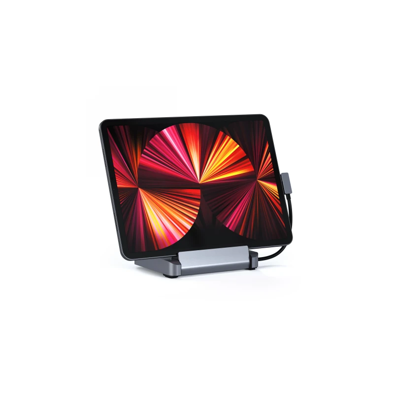 Satechi Aluminum Stand Hub - aluminiowa podstawka z Hub do iPad Pro (USB-C, USB-A, 4K HDMI, czytnik kart micro/SD, jack port) (s