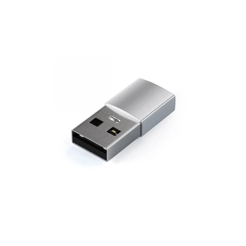 Satechi Aluminium Adapter - aluminiowy adapter do urządzeń mobilnych USB-A/ USB-C (silver)