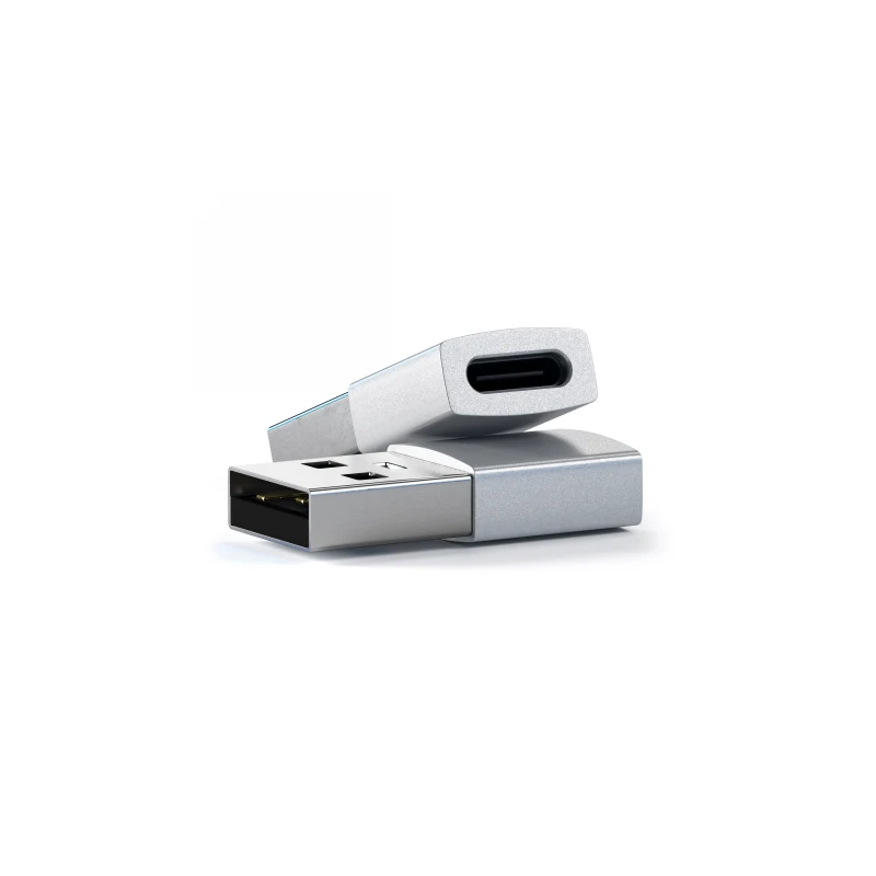 Satechi Aluminium Adapter - aluminiowy adapter do urządzeń mobilnych USB-A/ USB-C (silver)