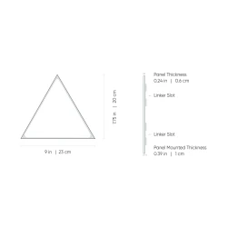 Nanoleaf Shapes Triangles Smarter Kit - panele świetlne (9 paneli świetlnych) (ultra black)