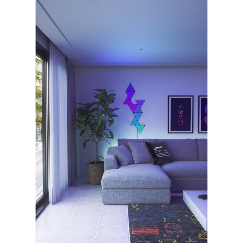 Nanoleaf Shapes Triangles Smarter Kit - panele świetlne (9 paneli świetlnych) (ultra black)