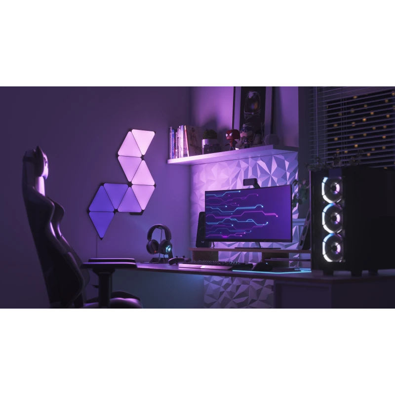 Nanoleaf Shapes Triangles Smarter Kit - panele świetlne (9 paneli świetlnych) (ultra black)