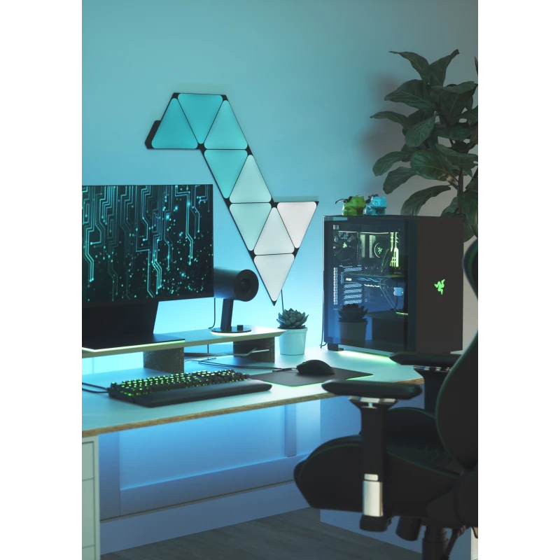 Nanoleaf Shapes Triangles Smarter Kit - panele świetlne (9 paneli świetlnych) (ultra black)