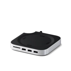 Satechi Mac Mini M4 Stand & Hub SSD - aluminiowa podstawka do Mac Mini z Hub USB-C (host USB-C 3.2 gen. 2, 2x USB-A 3.2 10Gpbs,U