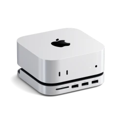 Satechi Mac Mini M4 Stand & Hub SSD - aluminiowa podstawka do Mac Mini z Hub USB-C (host USB-C 3.2 gen. 2, 2x USB-A 3.2 10Gpbs,U