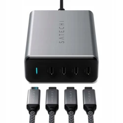 Satechi GaN Charger 165W - ładowarka sieciowa 165W, 4x USB-C