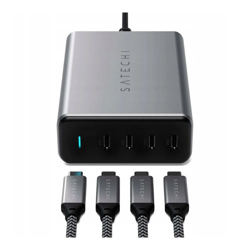 Satechi GaN Charger 165W - ładowarka sieciowa 165W, 4x USB-C