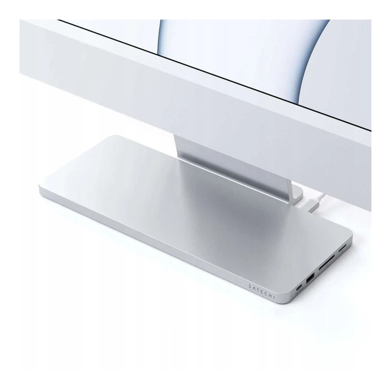 Satechi Slim Dock - stacja dokująca do iMac 24" USB-C (USB-C 10Gb, USBA-A 10Gb, 2x USB-A, czytniki kart micro/SD, kieszeń na NVM