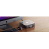 Satechi Aluminum Hub - aluminiowa podstawka do Mac Mini z Hub USB-C (USB-C, 3x USB-A, czytnik kart micro/SD, jack port) (silver)