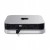 Satechi Aluminum Hub - aluminiowa podstawka do Mac Mini z Hub USB-C (USB-C, 3x USB-A, czytnik kart micro/SD, jack port) (silver)