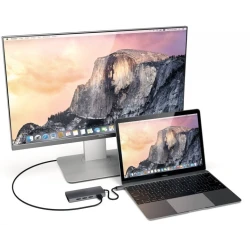 Satechi Aluminium Multiport Adapter V2 - aluminiowy adapter USB-C, 3x USB-A, 4K HDMI