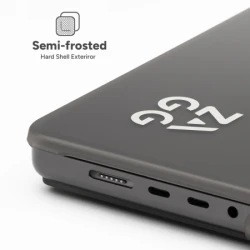 ZAGG Hardshell - obudowa ochronna do MacBook Air 13" M2 (2022) / M3 (2024) / M4 (2025) (smoke)