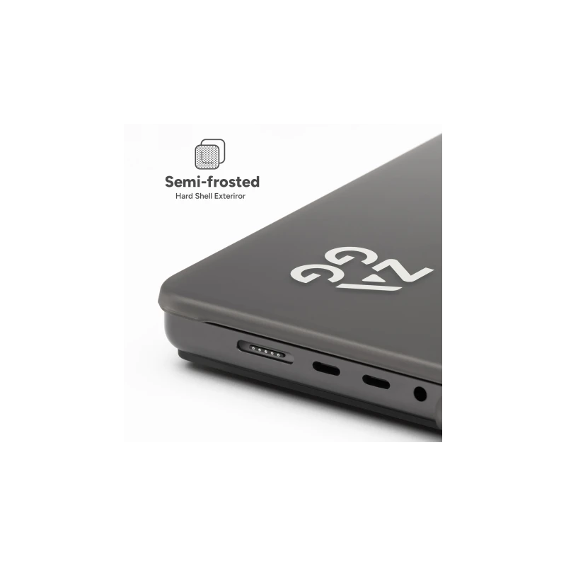 ZAGG Hardshell - obudowa ochronna do MacBook Air 13" M2 (2022) / M3 (2024) / M4 (2025) (smoke)