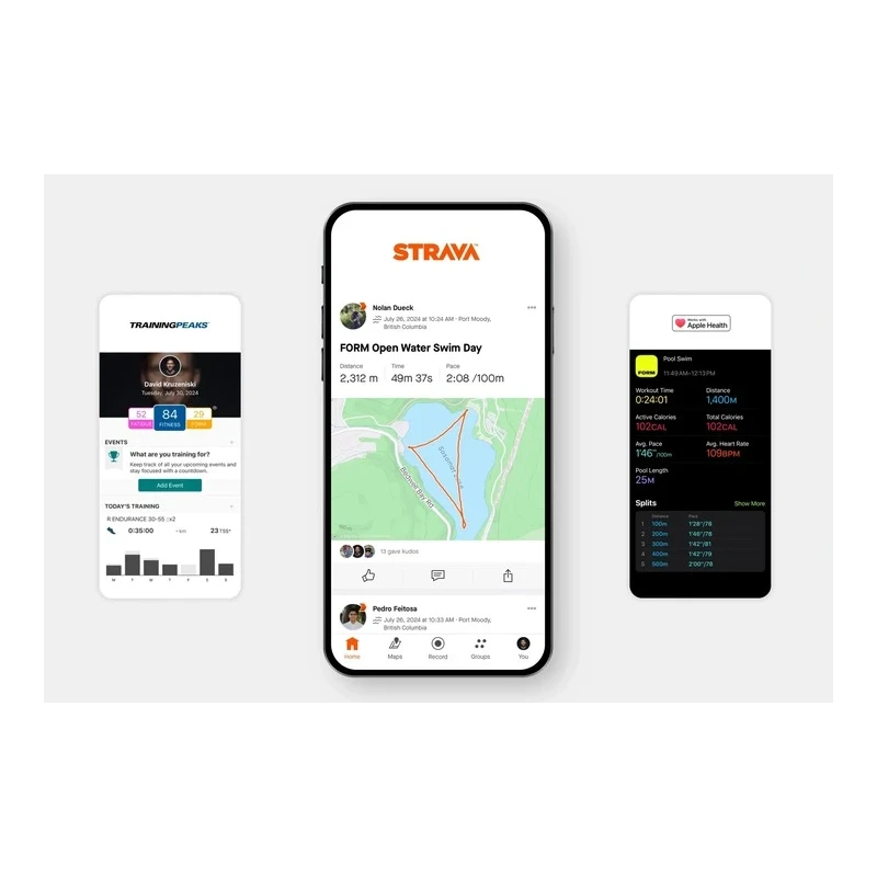 FORM Smart Swim 2 – Inteligentne okulary do pływania z pomiarem tętna, dystansu i tempa