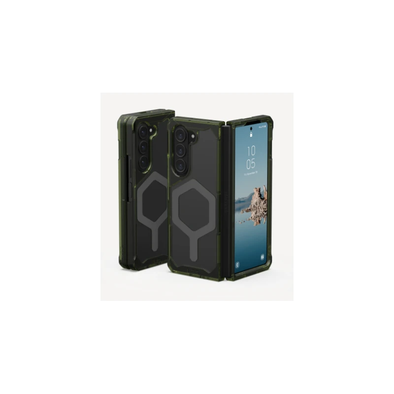 UAG Plyo Pro - obudowa ochronna do Samsung Galaxy Fold 5 z wybudowanym modułem magnetycznym (olive-space grey)