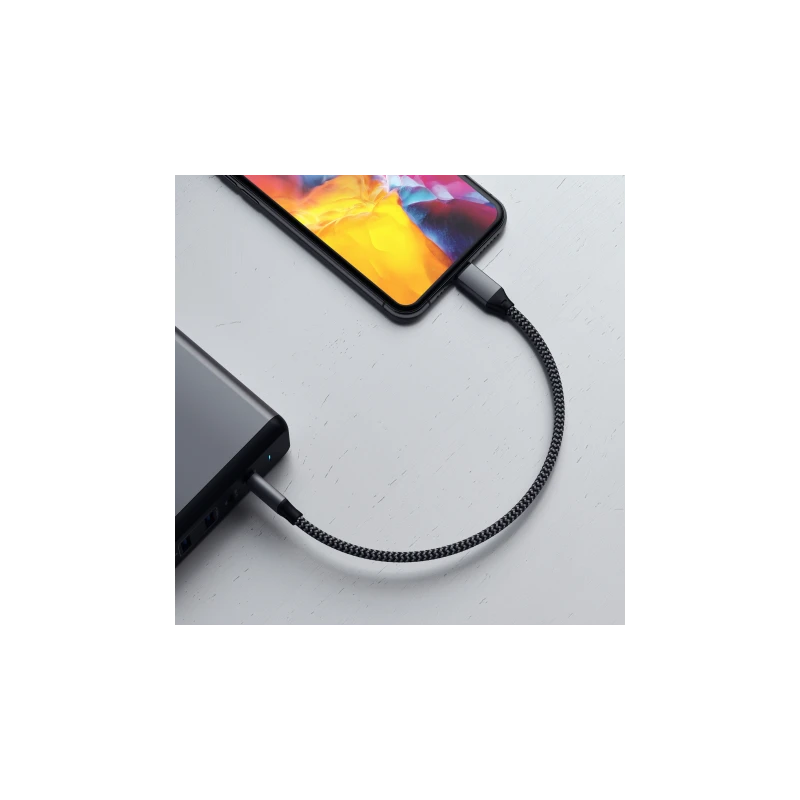 Satechi - kabel USB-C - lightning 25cm (space gray)