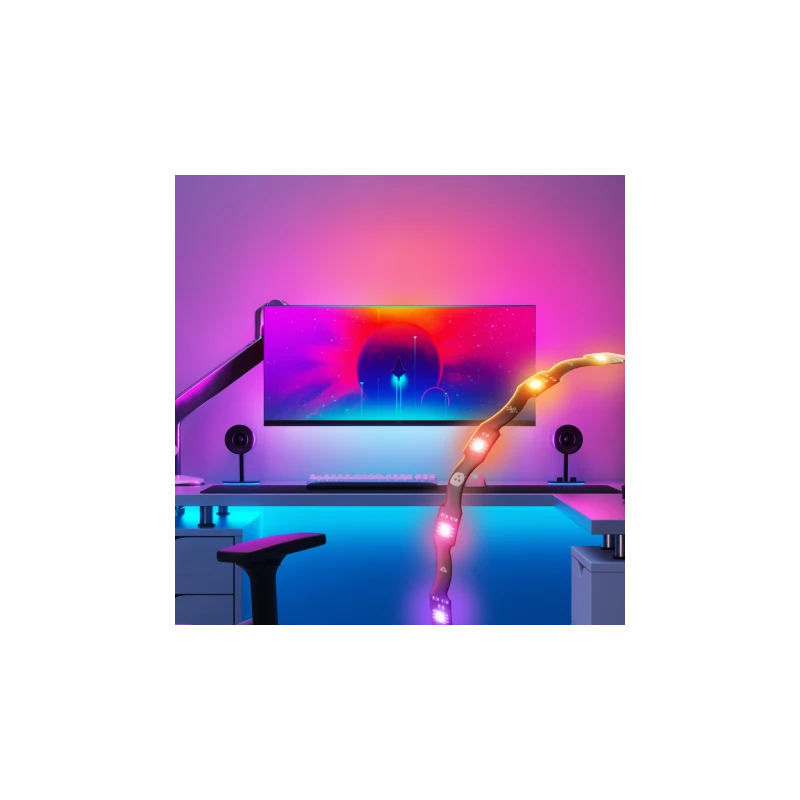 Nanoleaf 4D PC Screen Mirror Lightstrip - system inteligentnego podświetlenia monitora do 32" (2,5m)