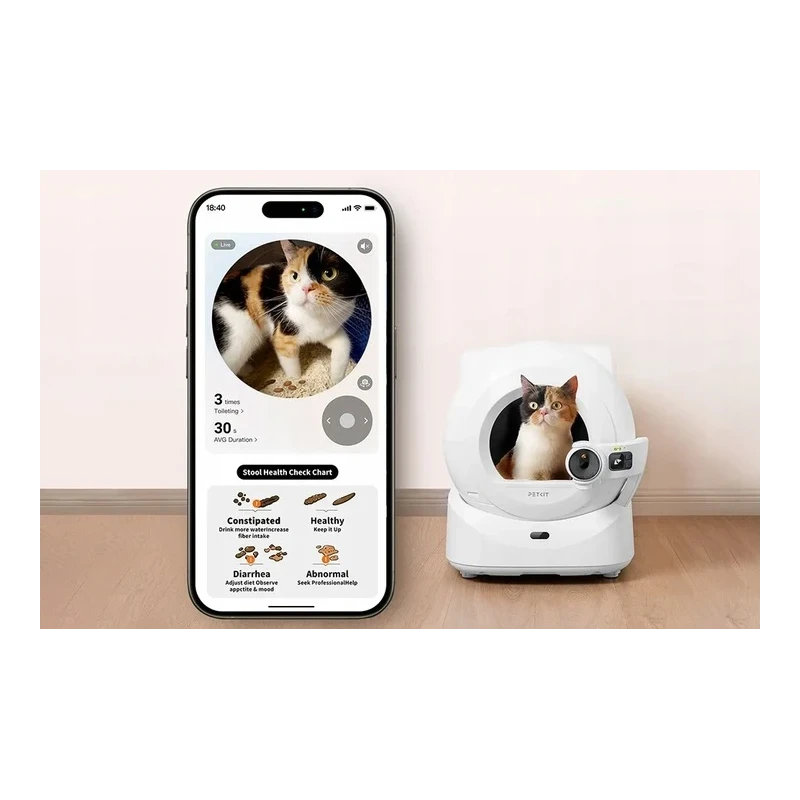 Inteligentna samoczyszcząca kuweta dla kota PetKit Purobot ULTRA z kamerą AI