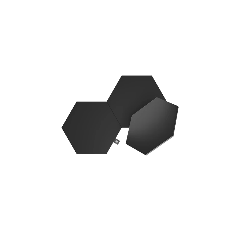 Nanoleaf Shapes Hexagons Expansion Pack - dodatkowe panele świetlne (3 panele świetlne) (black)
