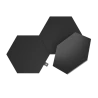 Nanoleaf Shapes Hexagons Expansion Pack - dodatkowe panele świetlne (3 panele świetlne) (black)