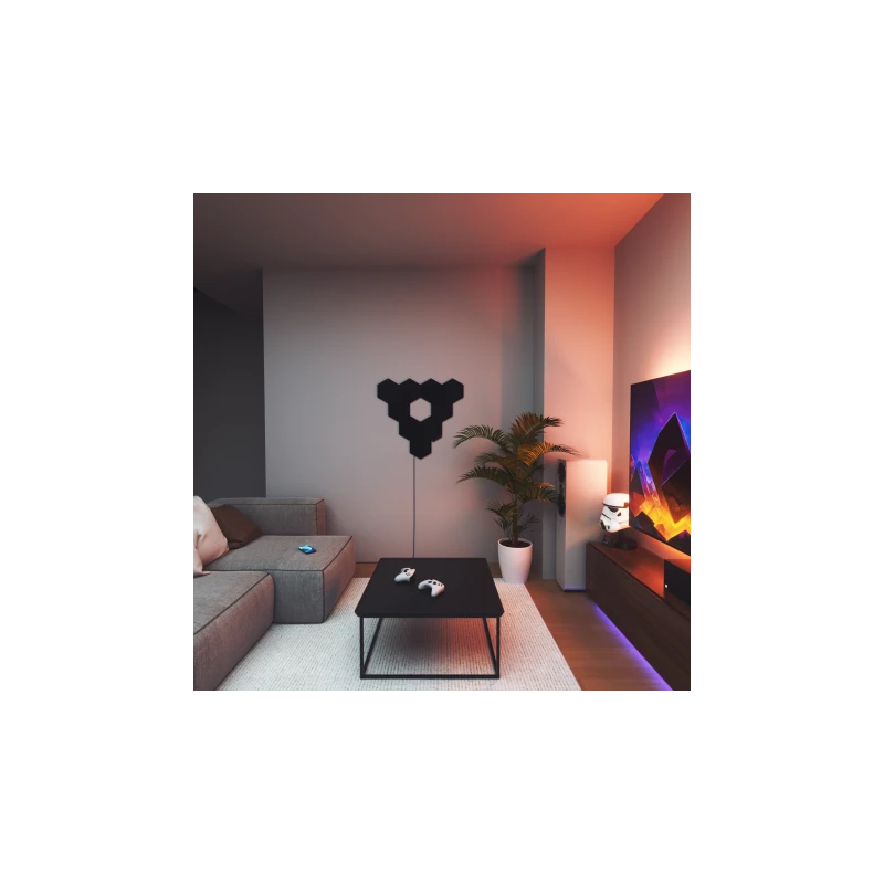 Nanoleaf Shapes Hexagons Expansion Pack - dodatkowe panele świetlne (3 panele świetlne) (black)