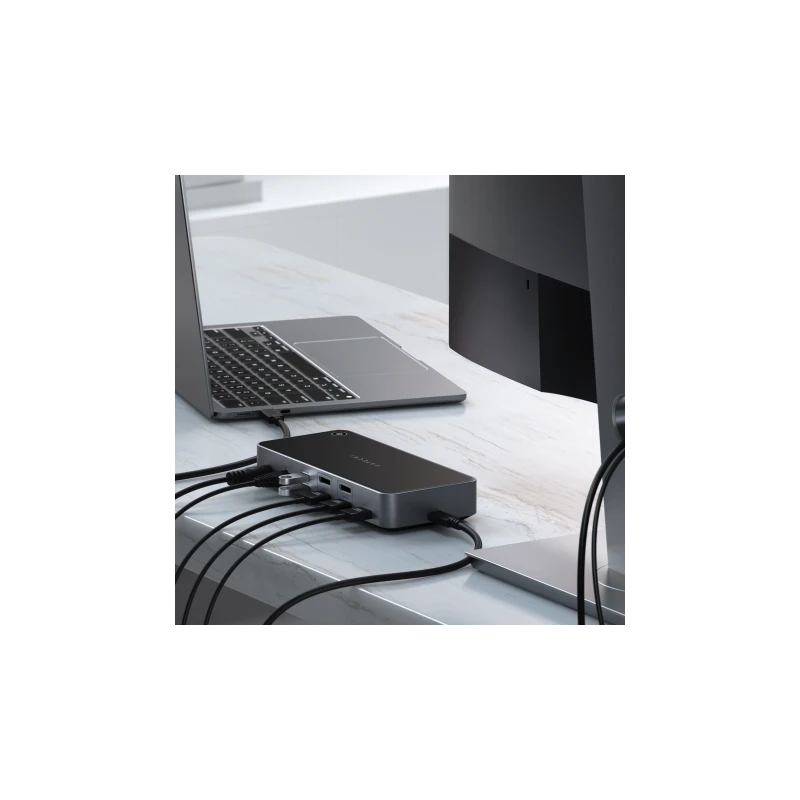 Satechi Triple 4K Display Docking Station - stacja dokująca do monitorów 4K (Mac/Windows OS) (3x 4K/60 Hz, 100W, 2x DisplayPort 