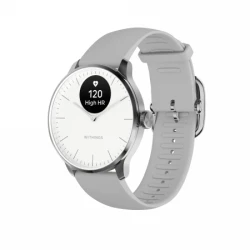 Withings Scanwatch Light - zegarek z funkcją EKG, pomiarem pulsu i SPO2 oraz mierzeniem aktywności fizycznej i snu (37mm, white)