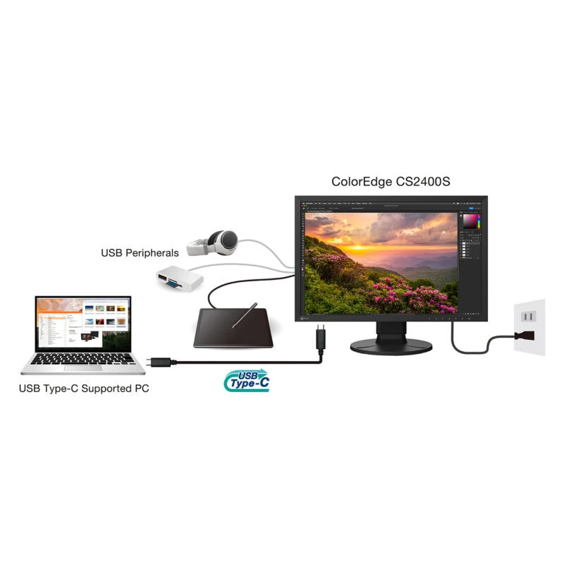EIZO ColorEdge CS2400S - monitor 24", 1920 x 1200, WUXGA, AdobeRGB 99%, kalibracja sprzętowa