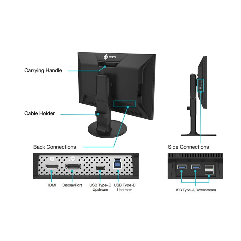 EIZO ColorEdge CS2400S - monitor 24", 1920 x 1200, WUXGA, AdobeRGB 99%, kalibracja sprzętowa