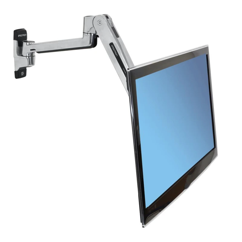 Ergotron - LX Sit-Stand Wall Mount Arm - uchwyt ścienny do monitora (polerowane aluminium)
