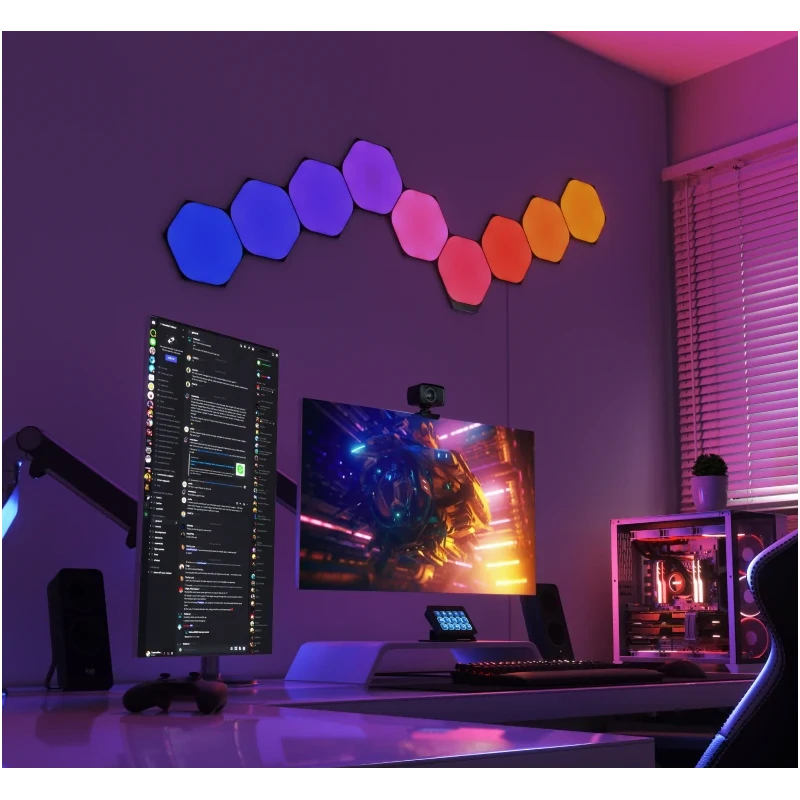 Nanoleaf Shapes Hexagons Expansion Pack - dodatkowe panele świetlne (3 panele świetlne) (black)