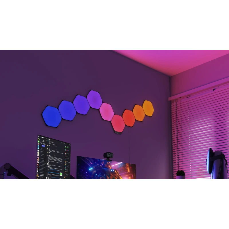 Nanoleaf Shapes Hexagons Expansion Pack - dodatkowe panele świetlne (3 panele świetlne) (black)