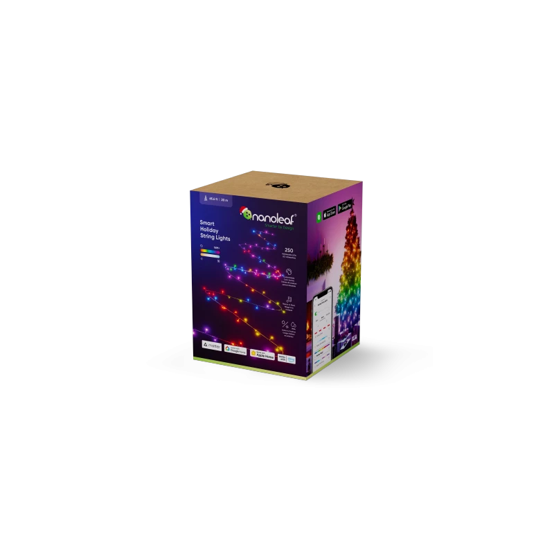 Nanoleaf Holiday String Light - świąteczne lampki choinkowe wenętrzne/zewnętrzne 20m (250 LED w tym kontroler)