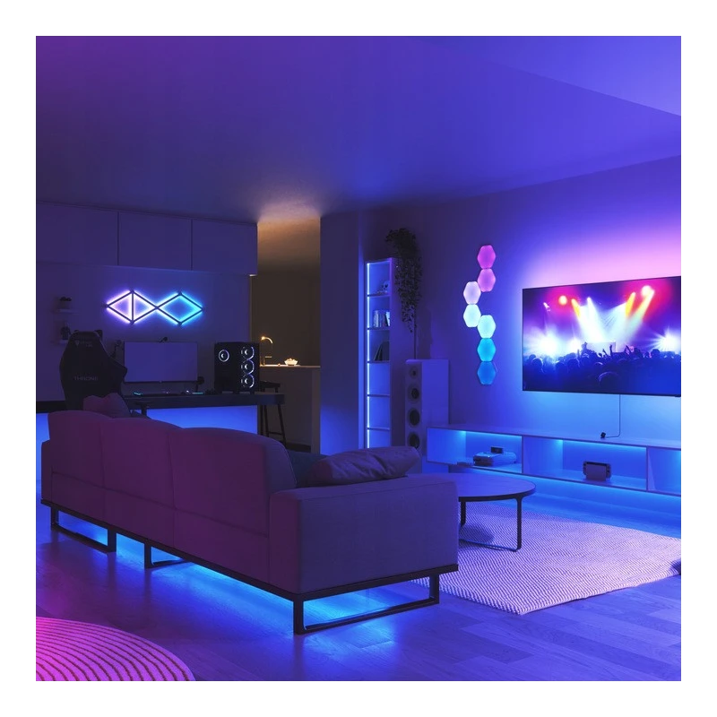 Nanoleaf 4D TV Screen Mirror Lightstrips Starter Kit - system inteligentnego podświetlenia ekranu TV do 85'' (kamera, 5.2m taśmy