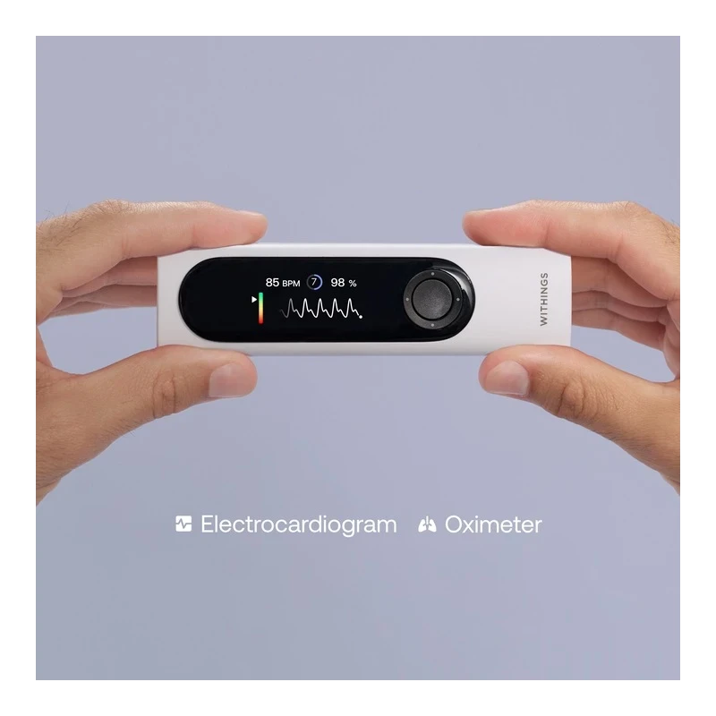 Withings BeamO - multifunkcyjne urządzenie do kontrolowania stanu zdrowia (termometr, pulsoksymetr, EKG, cyfrowy stetoskop). Wyr