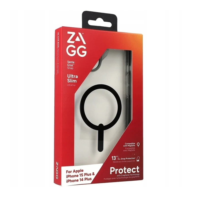 ZAGG Santa Cruz Snap - obudowa ochronna do iPhone 14 Plus/15 Plus kompatybilna z MagSafe (black)