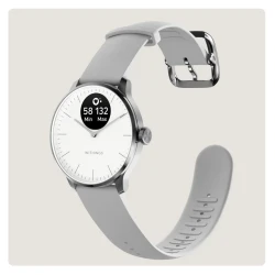 Withings Scanwatch Light - smartwatch hybrydowy z pomiarem pulsu (37mm, biały)