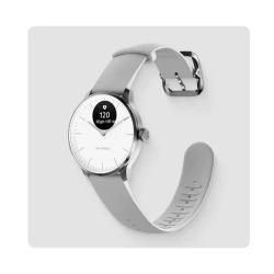 Withings Scanwatch Light - smartwatch hybrydowy z pomiarem pulsu (37mm, biały)