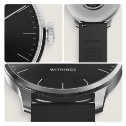 Withings Scanwatch Light - smartwatch hybrydowy z pomiarem pulsu (37mm, black)