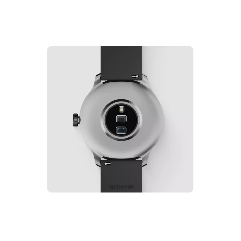 Withings Scanwatch Light - zegarek z funkcją EKG, pomiarem pulsu i SPO2 oraz mierzeniem aktywności fizycznej i snu (37mm, black)