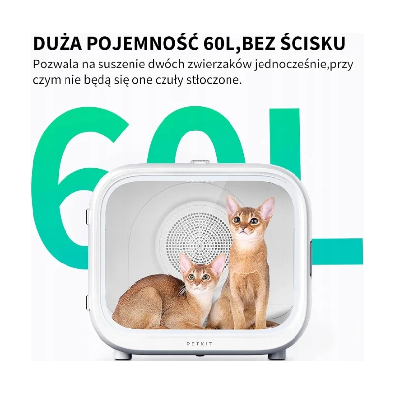 Inteligenta suszarka dla zwierząt domowych PetKit AIRSALON MAX Pro