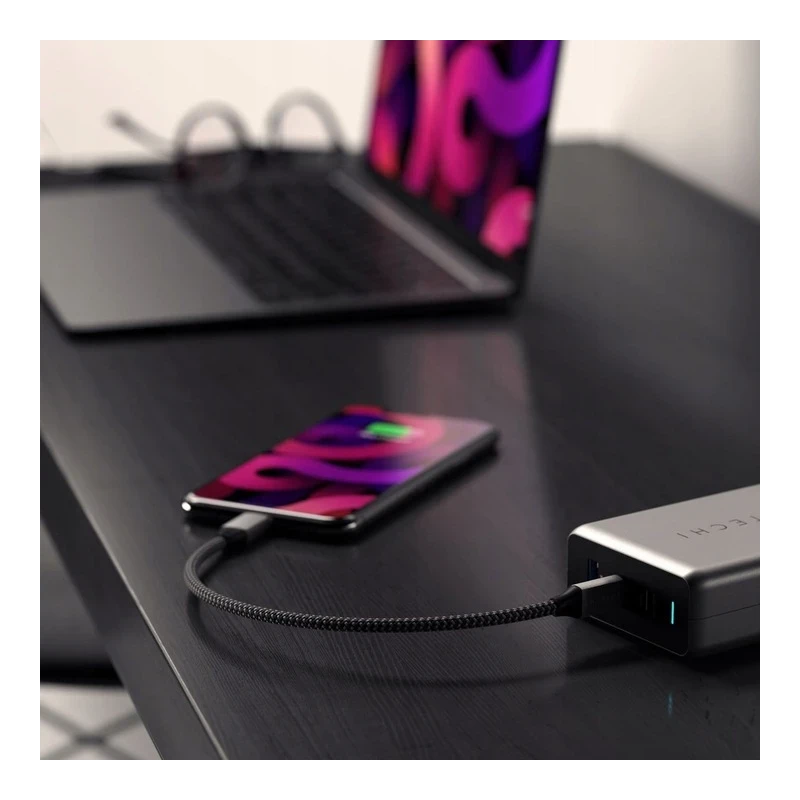 Satechi - kabel USB-C - lightning 25cm (space gray)