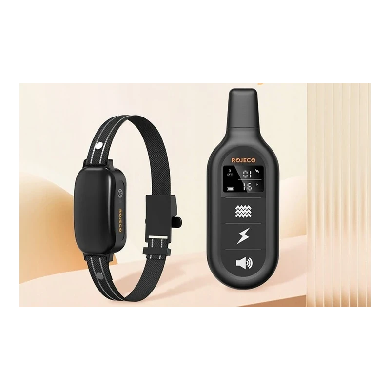 Zestaw obroży antyszczekowych z pilotem Rojeco PD521 1000m (czarny)