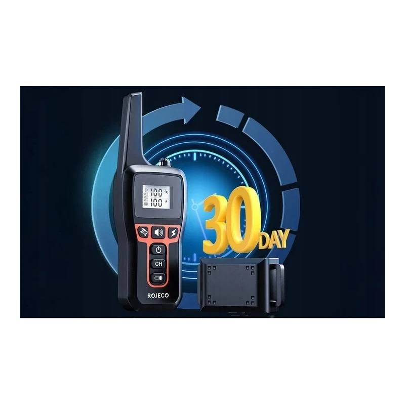 Zestaw obroży antyszczekowych z pilotem Rojeco PD529 1000m (pomarańczowy)