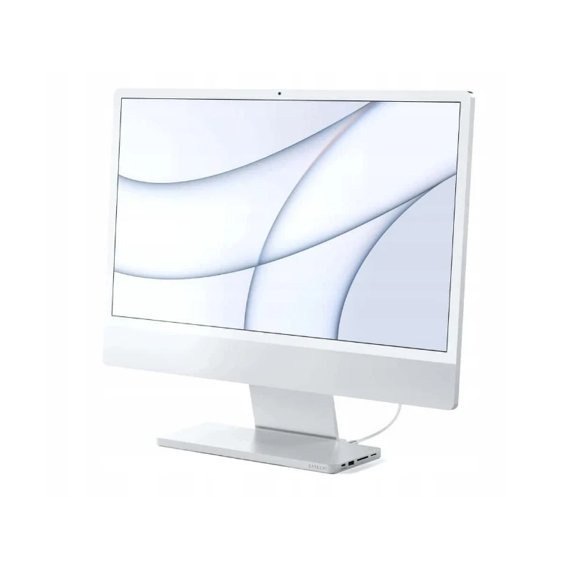 Satechi Slim Dock - stacja dokująca do iMac 24" USB-C (USB-C 10Gb, USBA-A 10Gb, 2x USB-A, czytniki kart micro/SD, kieszeń na NVM
