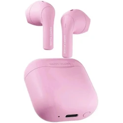 Happy Plugs Joy stylowe bezprzewodowe słuchawki douszne etui ładujące pink