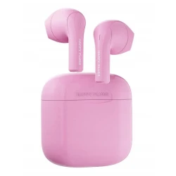 Happy Plugs Joy stylowe bezprzewodowe słuchawki douszne etui ładujące pink