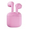 Happy Plugs Joy stylowe bezprzewodowe słuchawki douszne etui ładujące pink